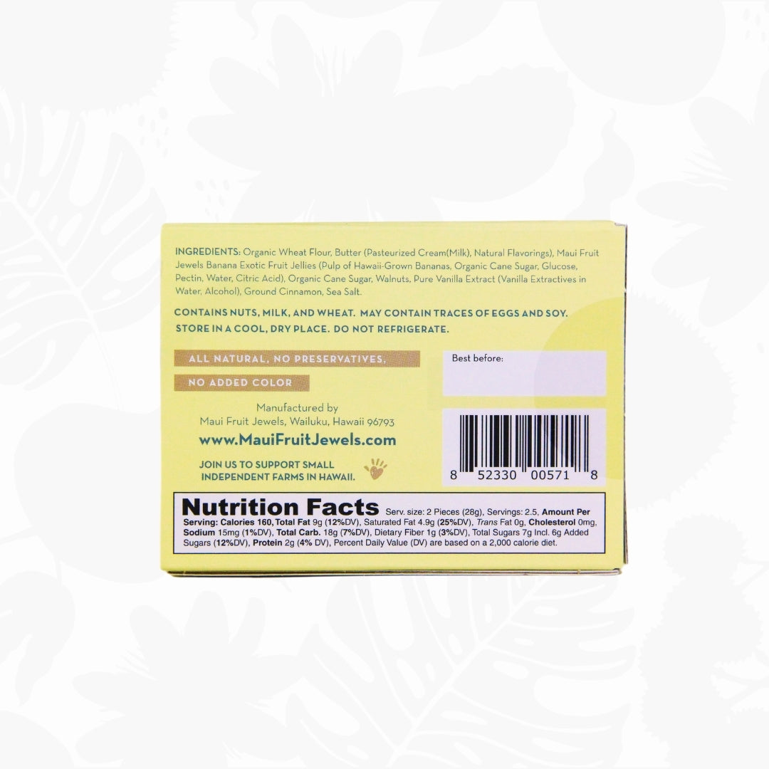 Maui Banana Bread Shortbread (5pc)