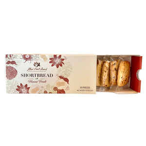 10pc shortbread with Hawaii Fruits. In this picture the drawer is pulled out half. In this box Guava, Passion Fruit, Mango, Papaya, Pineapple. Great Gift item. Premium and Gourmet