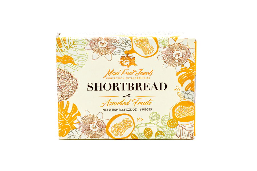 5-Piece Shortbread Cookie with Hawaii Fruits (5 Flavors)