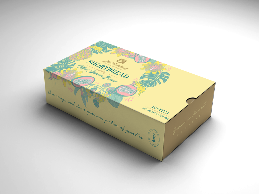 NEW! Maui Banana Bread Shortbread (10pc)